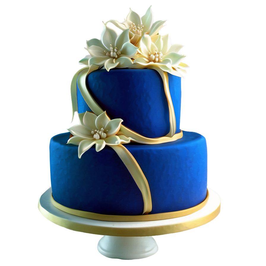 Midnight Blue Wedding Cake Png Kms