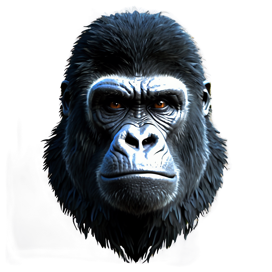 Mighty Angry Gorilla Png 06252024