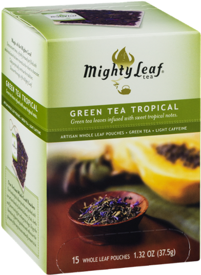 Mighty Leaf Green Tea Tropical, HD Png Download PNG with transparent background