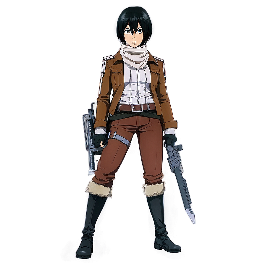 Mikasa Ackerman Full Body PNG 34 PNG with transparent background