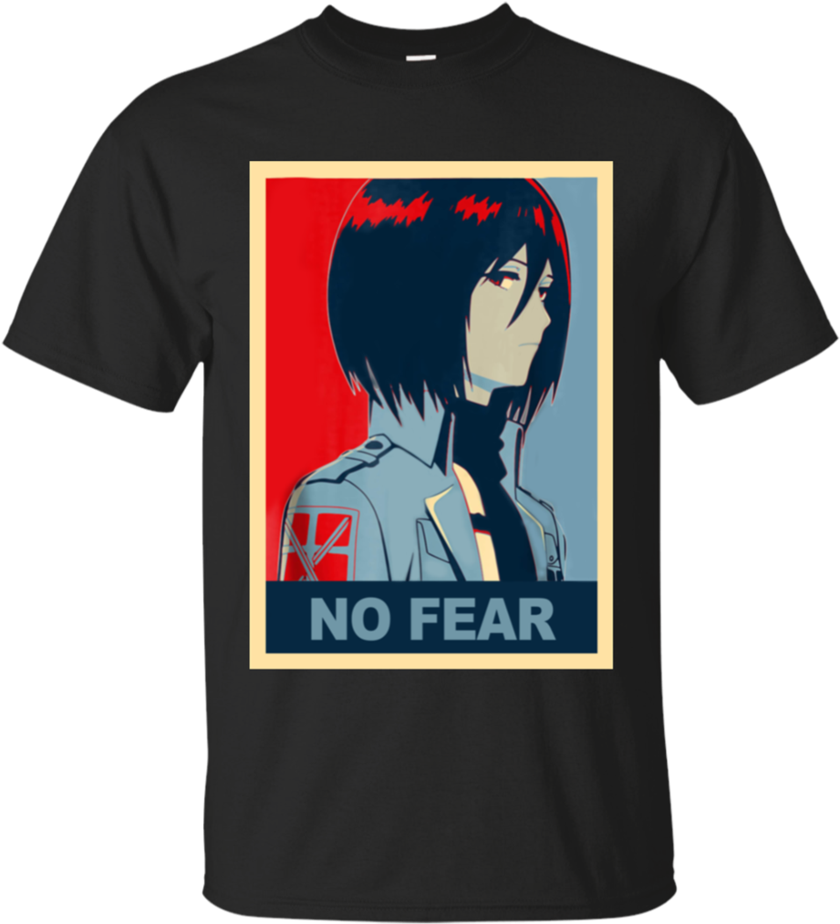 Mikasa Ackerman No Fear Tshirt Design