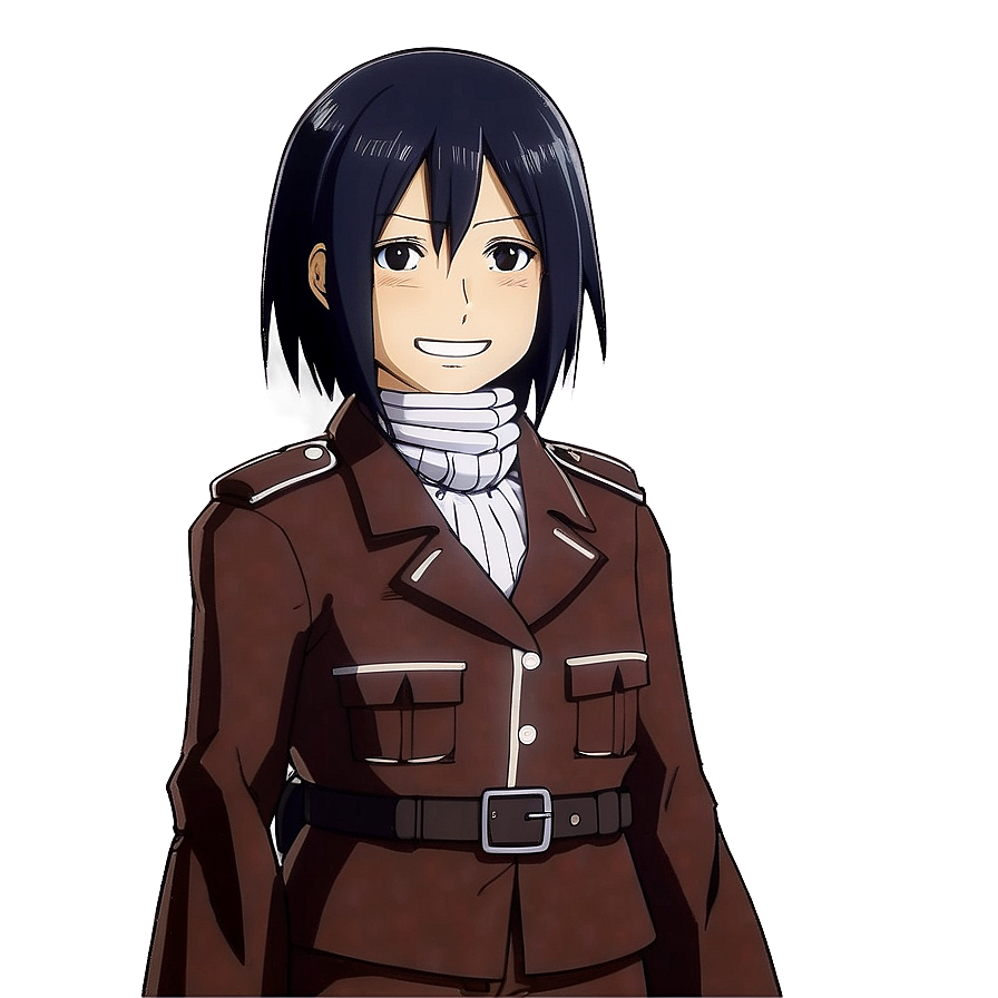 Mikasa Ackerman Smiling PNG 38 PNG with transparent background