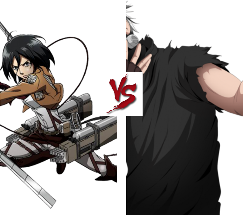 Mikasa Ackerman Versus Unknown Character