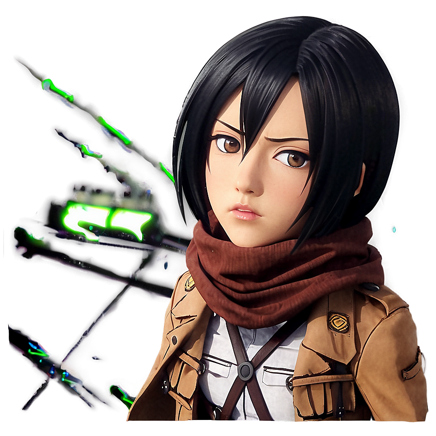 Mikasa Attack on Titan PNG mud21 PNG with transparent background