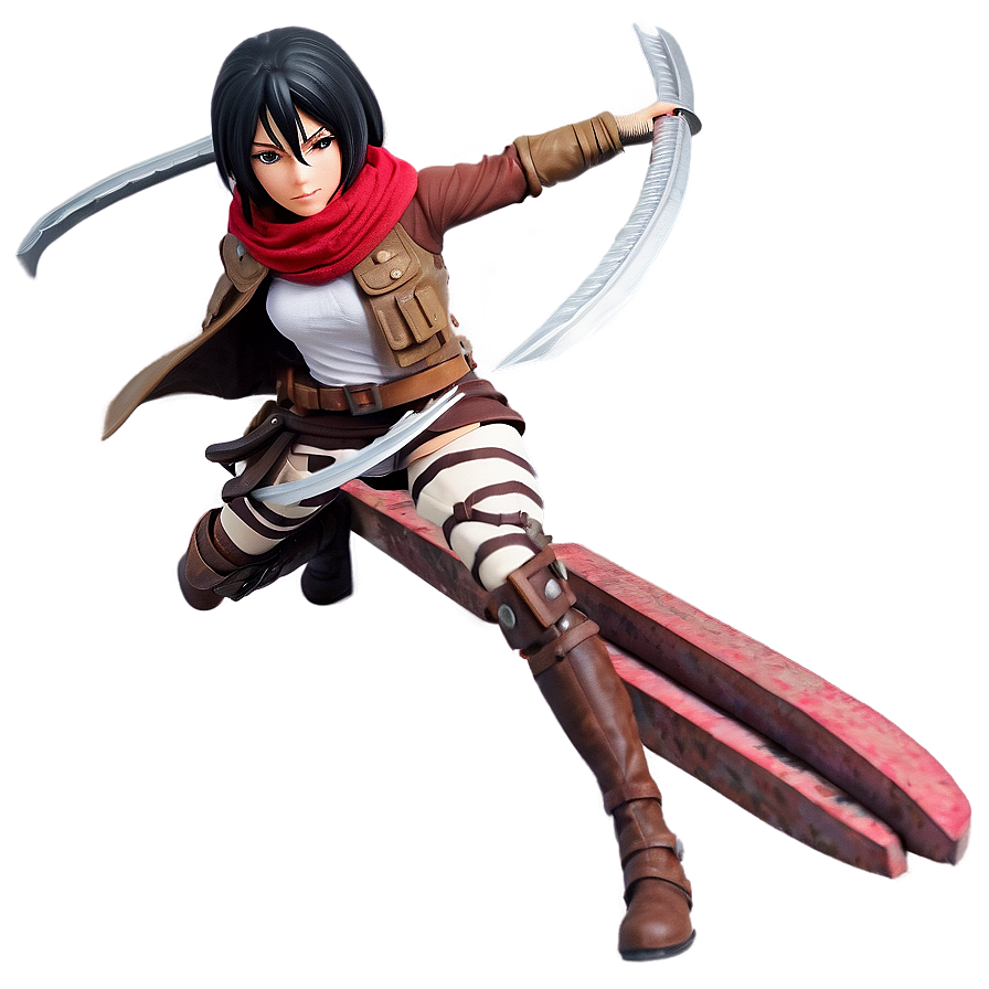 Mikasa in Battle Gear PNG kco PNG with transparent background