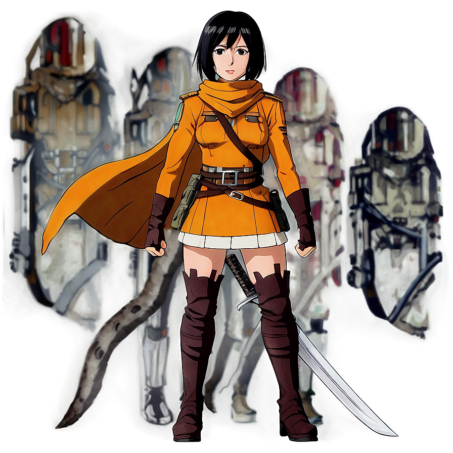 Mikasa Season 4 Outfit PNG pbg53 PNG with transparent background
