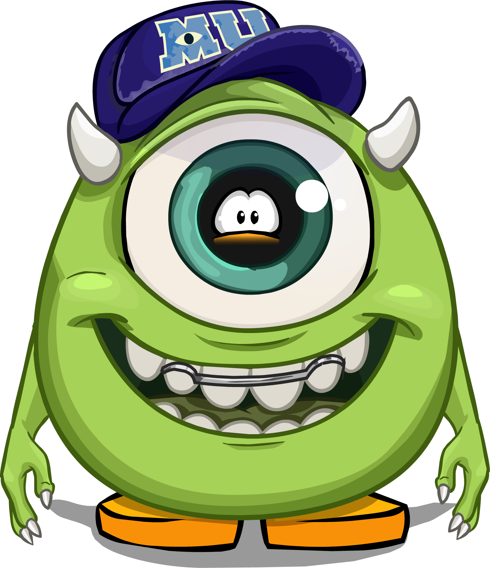 Club Penguin Wiki - Mike Monsters University Cartoon, HD Png Download PNG with transparent background