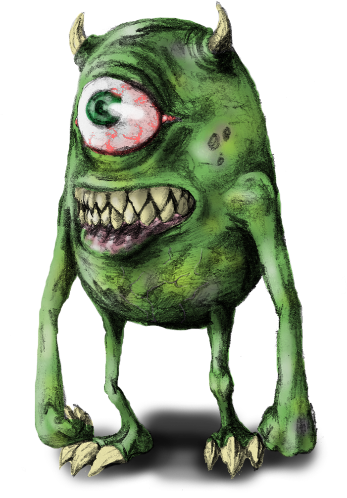 Mike Wazowski And Sully Kissing , Png Download - Mike Wazowski And Sully Combined, Transparent Png PNG with transparent background