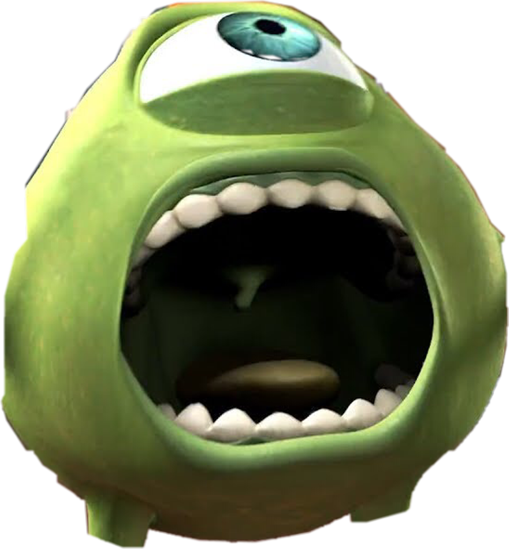 Mike Wazowski Finger Bite , Png Download - Monster Inc Mike Wazowski Meme, Transparent Png PNG with transparent background