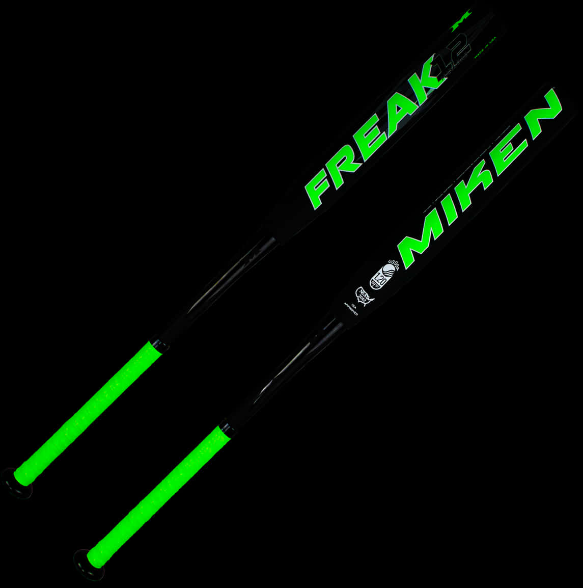 Miken Freak23 Softball Bats PNG with transparent background