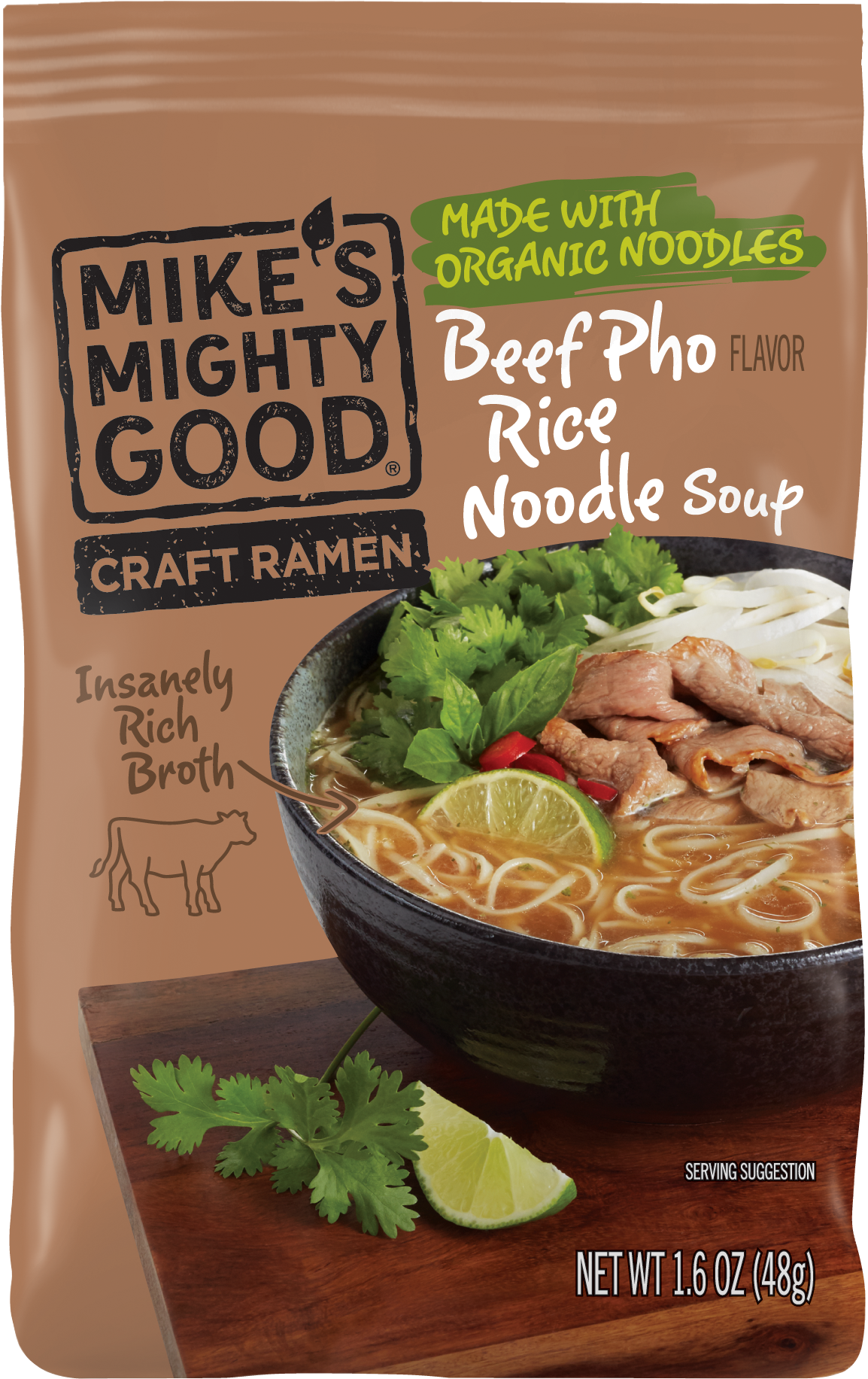 Beef - Mike's Mighty Good Vegetarian Vegetable Ramen Cup 1.7oz PNG image with a transparent background, free high-resolution download