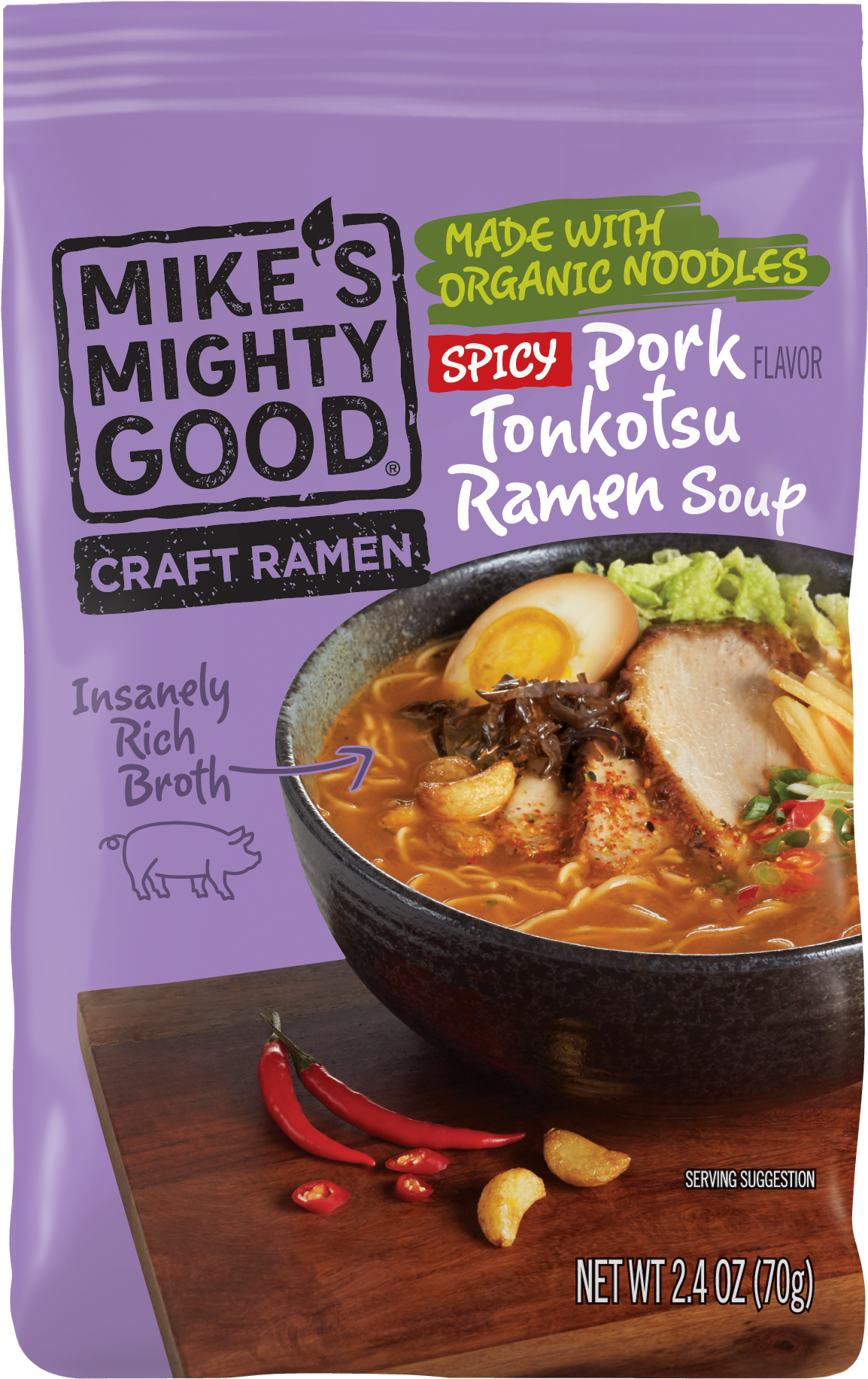 Spicy - Mike's Mighty Good Ramen PNG image with a transparent background, free high-resolution download