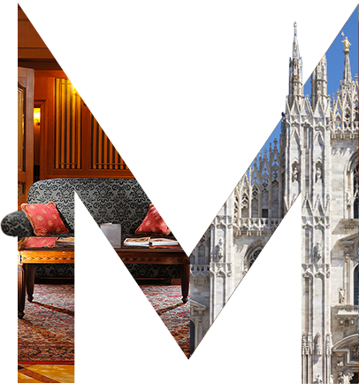 Milan Duomoand Luxury Hotel Room Contrast