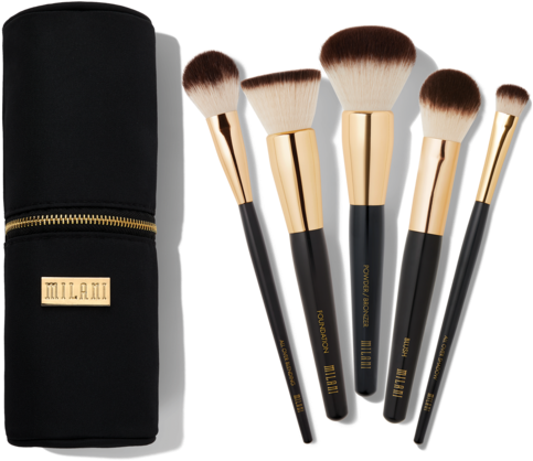 Milani Makeup Brush Setwith Case