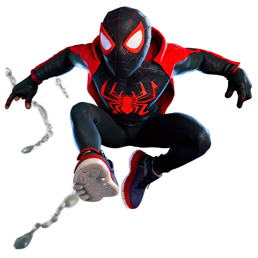 Miles Morales Jumping PNG 43 PNG with transparent background