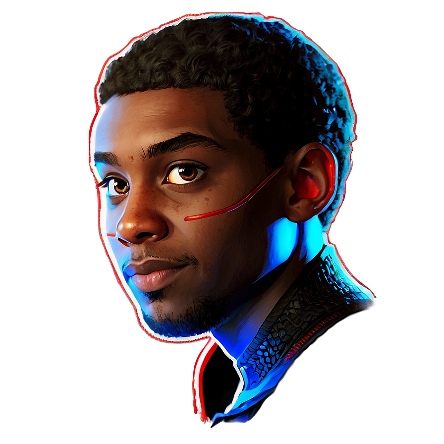 Miles Morales Profile View PNG 3 PNG with transparent background