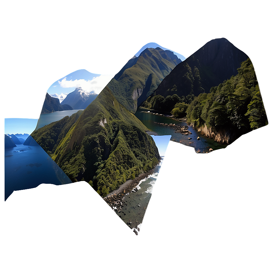 Milford Sound Scenery Png Etv