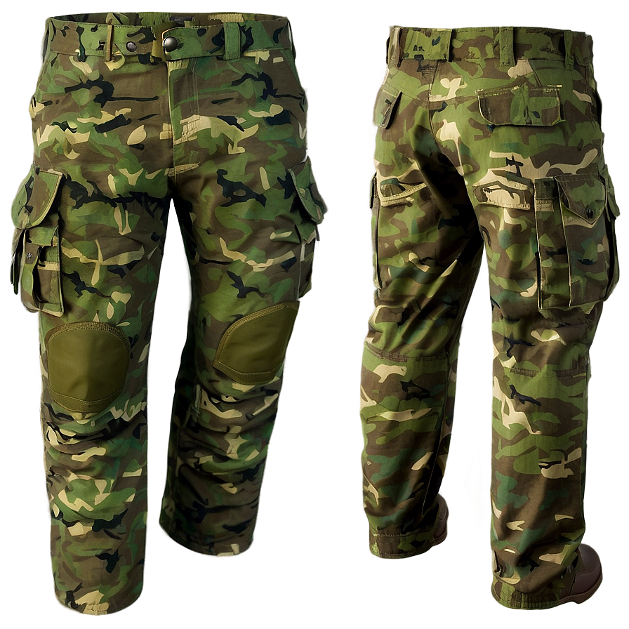 Military Cargo Pants Png 3