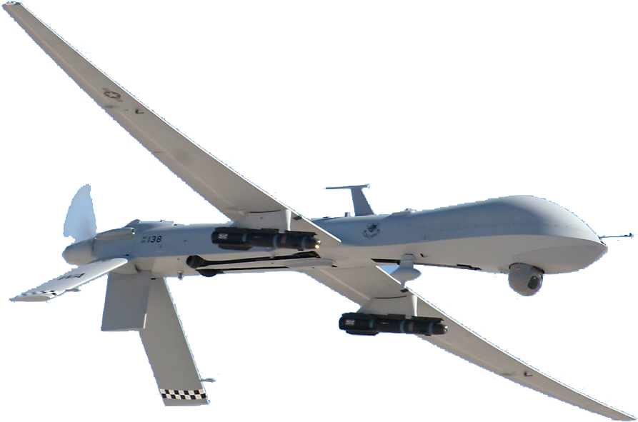 Military Drone In Flight