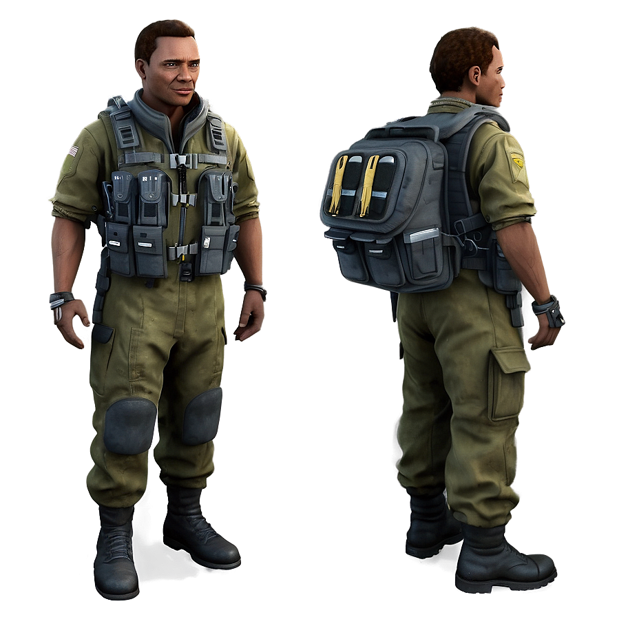 Military Pilot Uniform PNG 06252024 PNG with transparent background