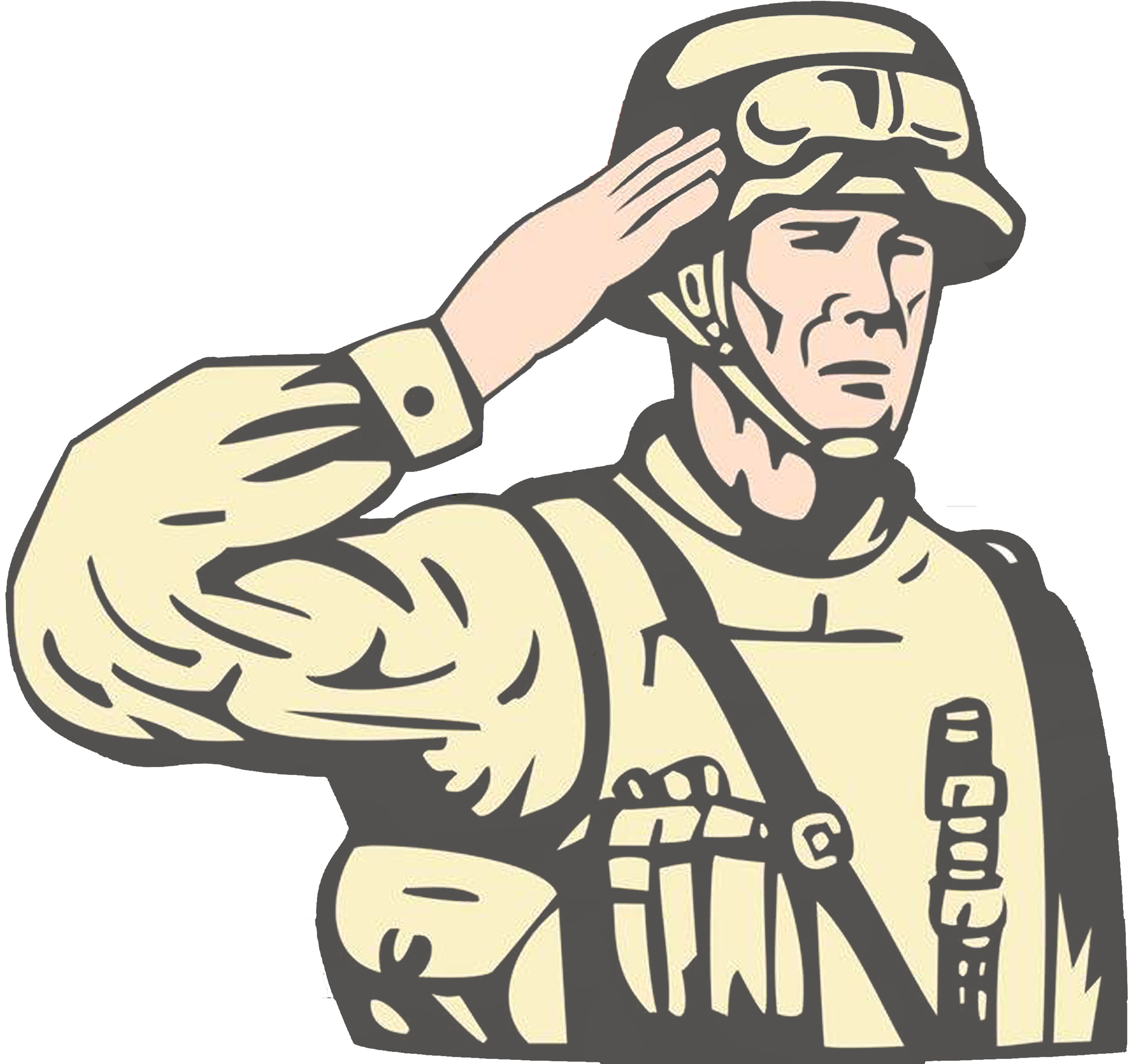 Military Salute Illustration