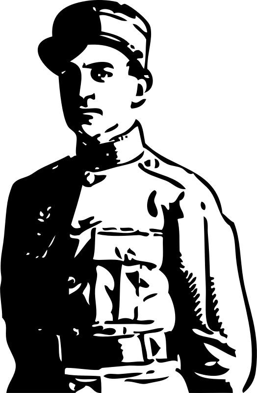 Officer Man Soldier Free Picture - Soldier Ww1 Clipart, HD Png Download PNG with transparent background