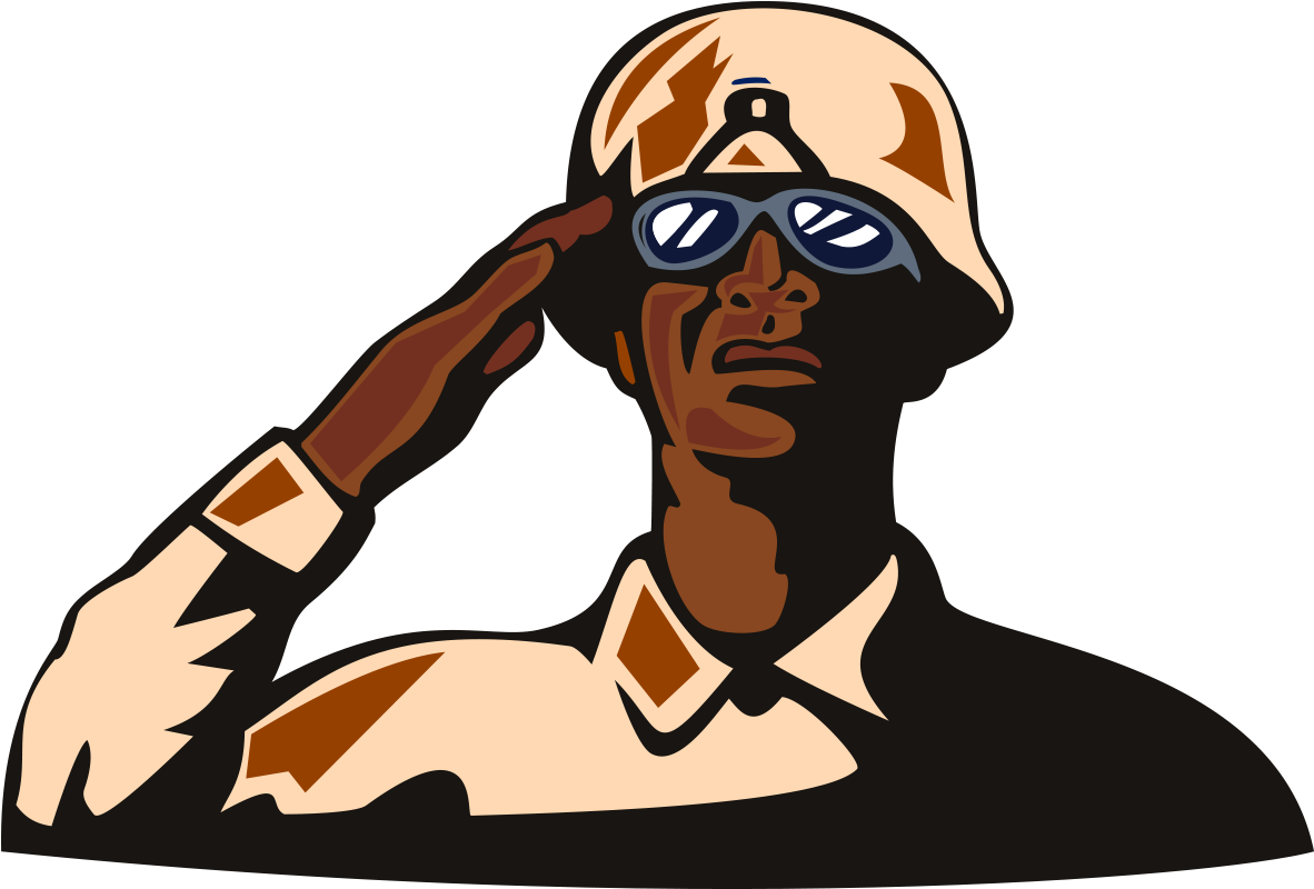 Soldier Saluting Clipart - African American Soldiers Artwork, HD Png Download PNG with transparent background