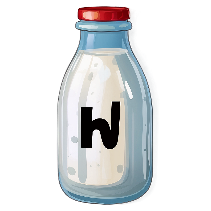 Milk Bottle Illustration Png 06212024