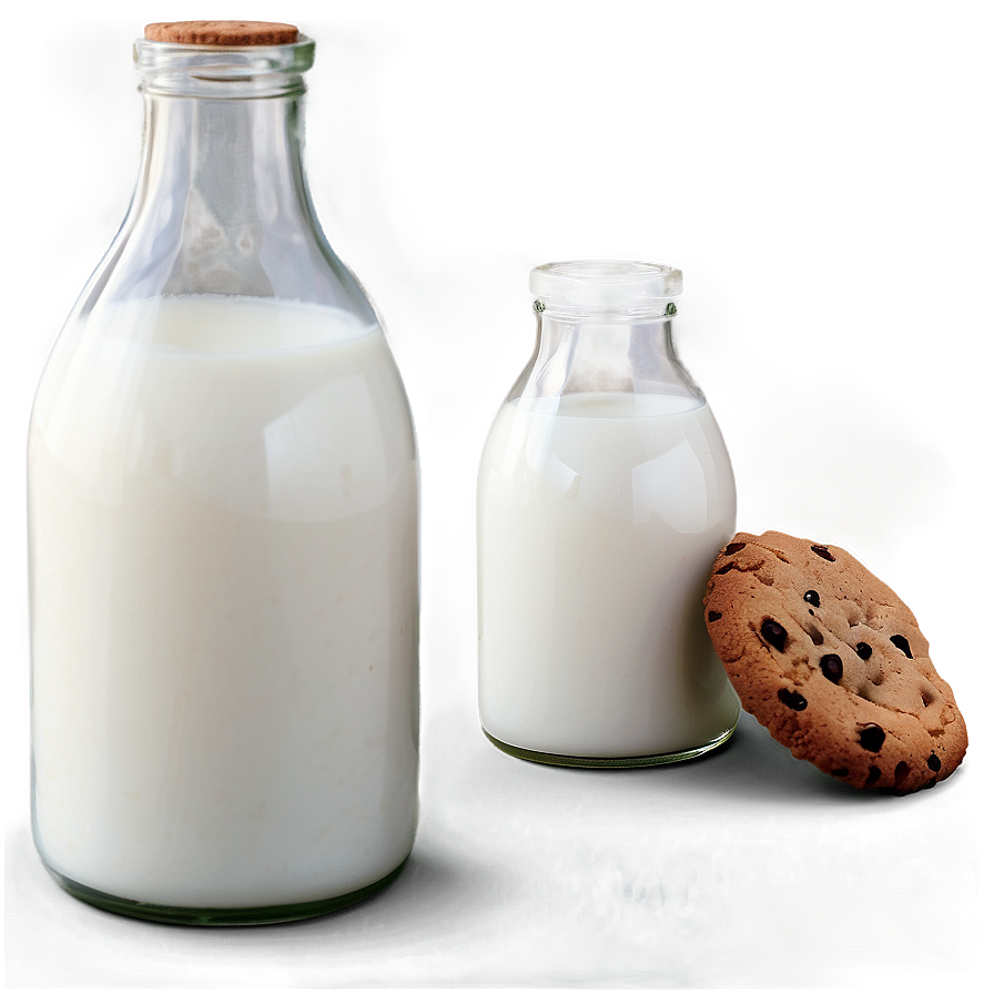 Milk Bottle With Cookies Png Mlp