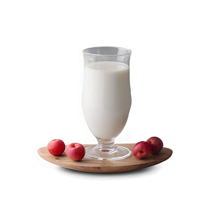 Milk Glass On Wooden Table Png 06262024