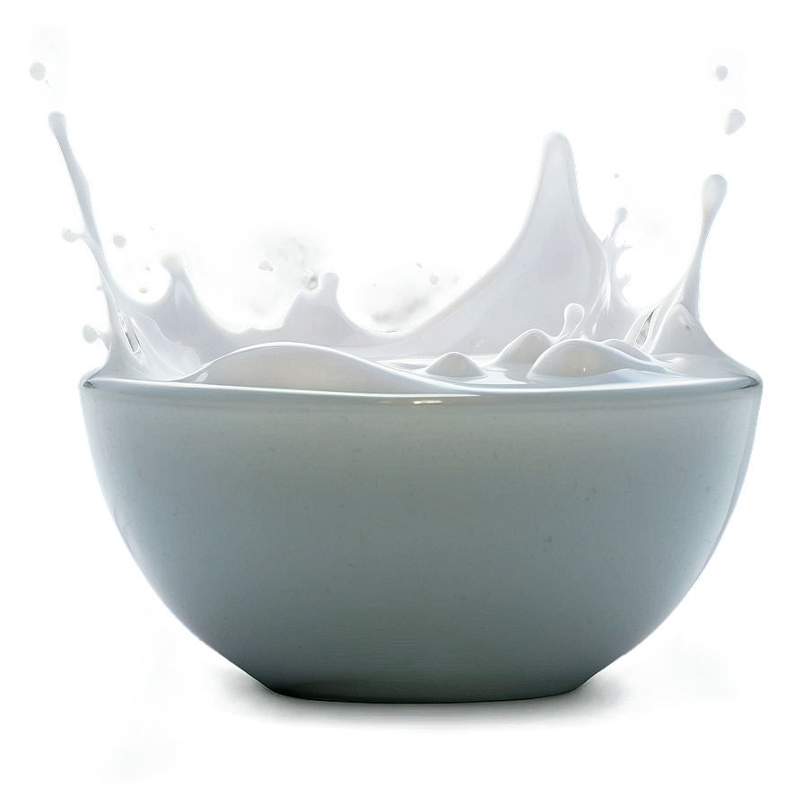 Milk Splash In Bowl Png 22