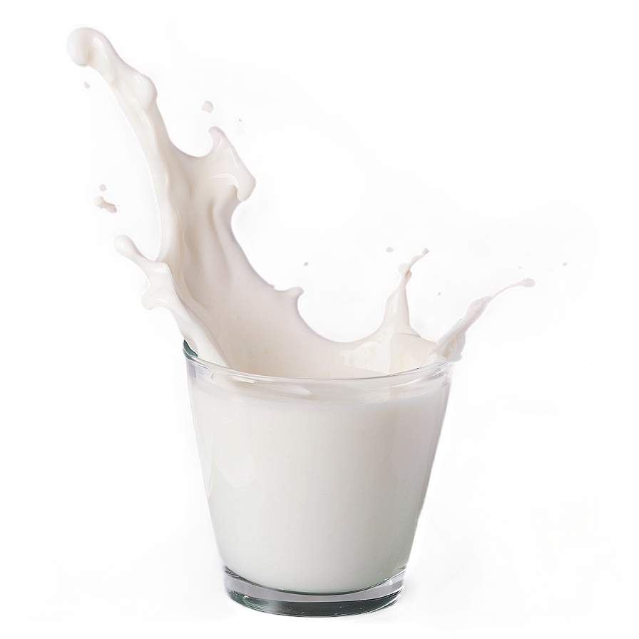 Milk Splash On Black Png 05252024