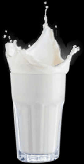 Milk Splashin Glass PNG image with a transparent background, free high-resolution download