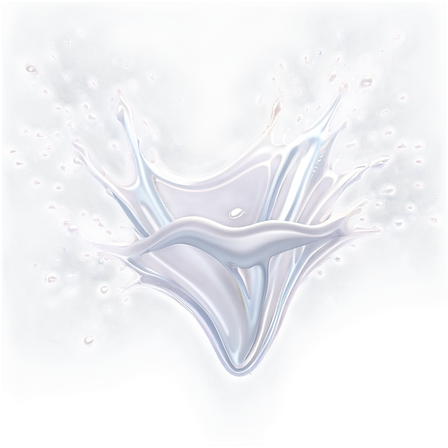 Milky White Splash Png Svp