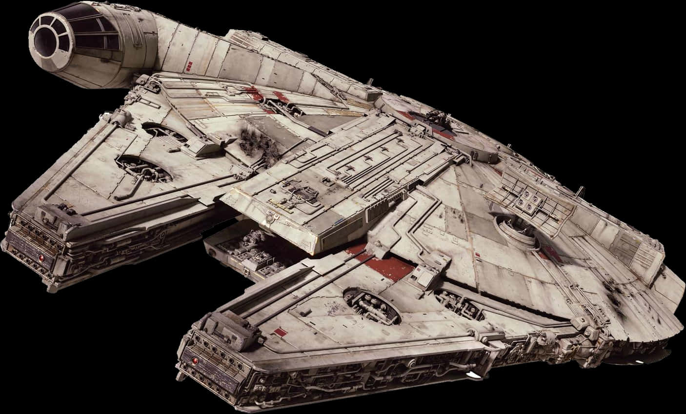 Millennium Falcon Star Wars PNG with transparent background