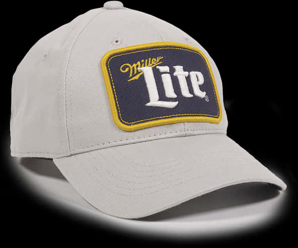 Miller Lite Logo Baseball Cap PNG with transparent background