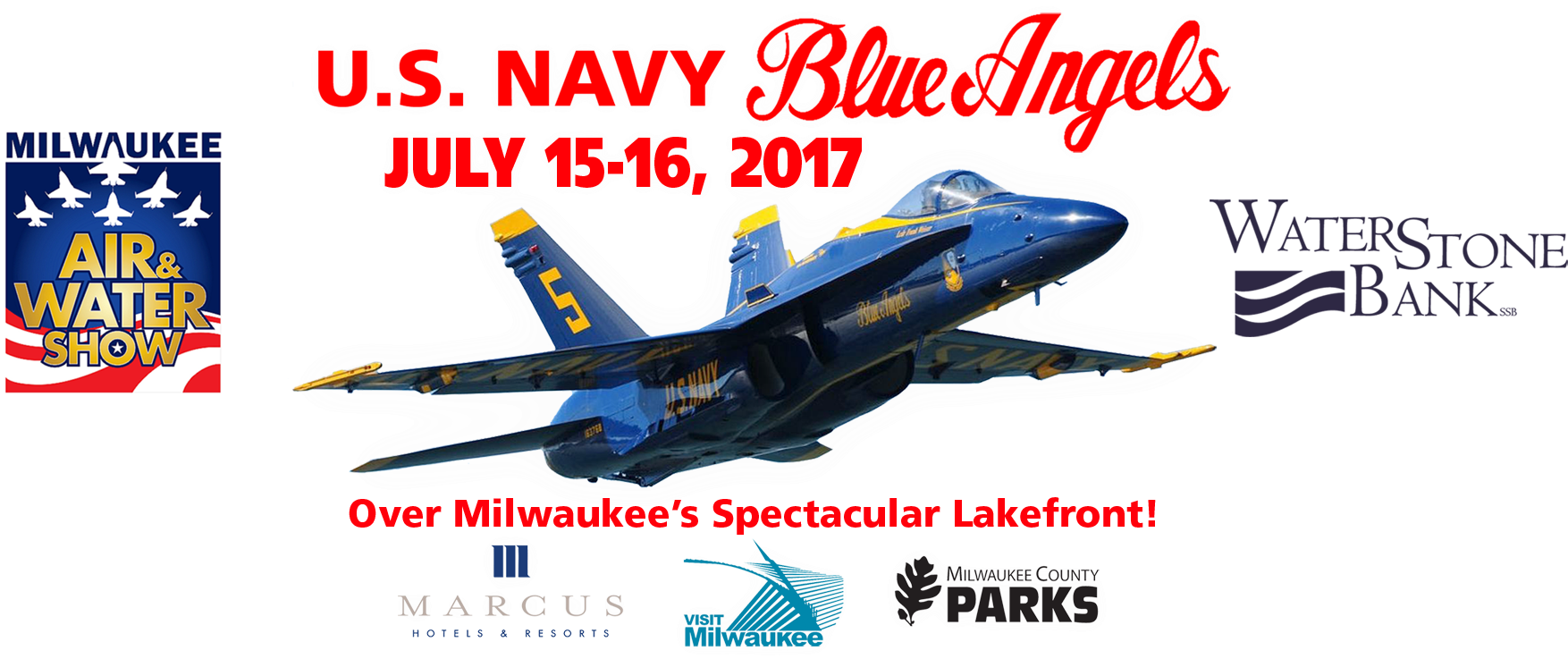 Milwaukee Air Water Show Blue Angels2017 PNG with transparent background