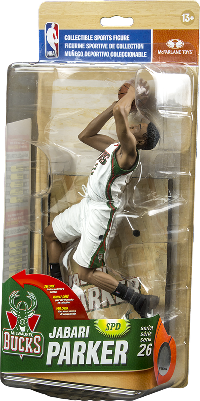Milwaukee Bucks Jabari Parker Action Figure Packaging PNG with transparent background