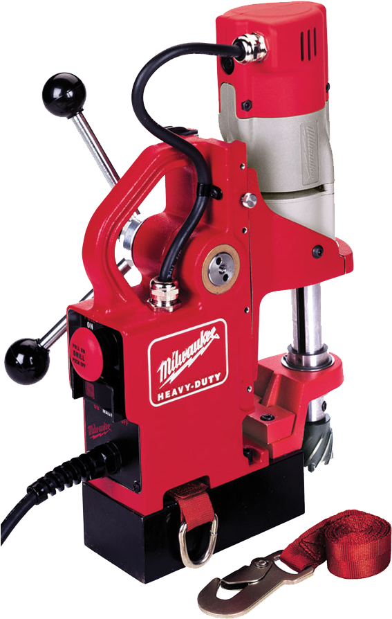 Milwaukee Heavy Duty Magnetic Drill Press PNG with transparent background