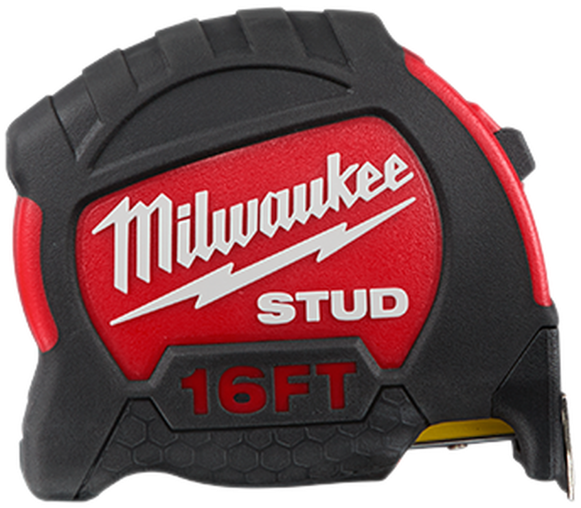Milwaukee Stud Tape Measure16ft PNG with transparent background