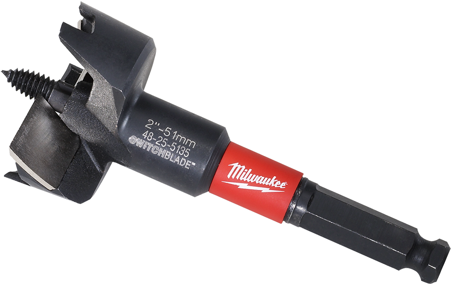 Milwaukee Switch Blade Selfeed Drill Bit PNG with transparent background
