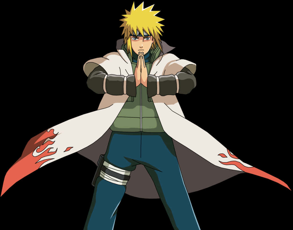 Minato Namikaze Fourth Hokage PNG with transparent background