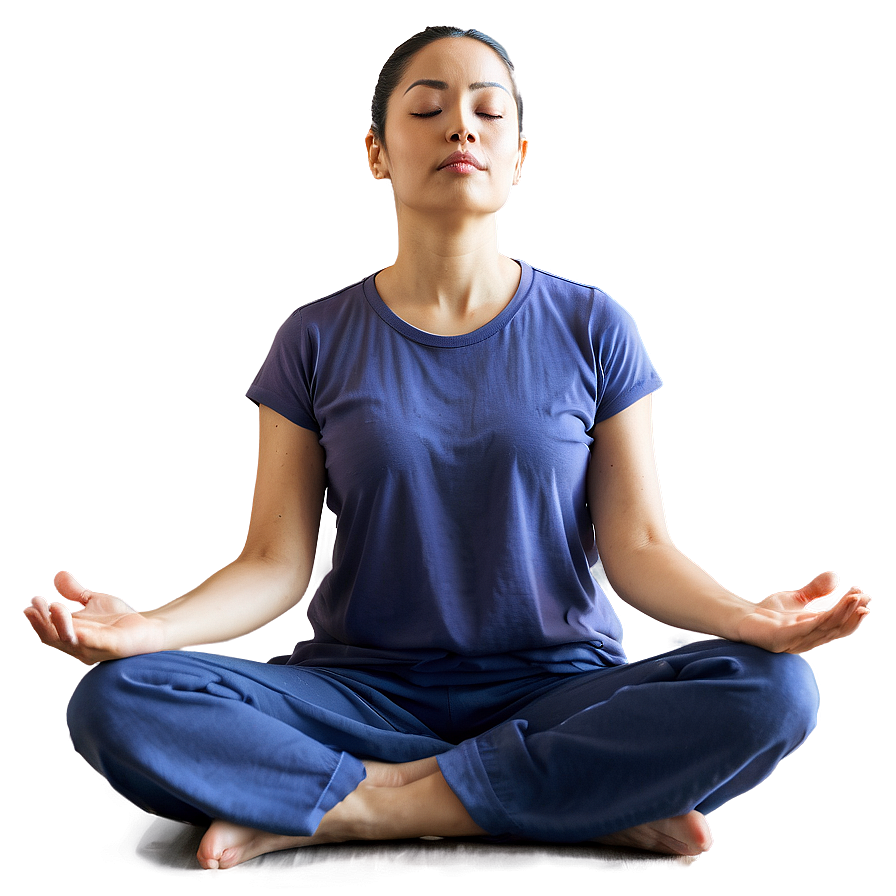 Mindful Meditation Steps PNG sow PNG image with a transparent background, free high-resolution download