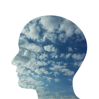 Mindful Sky Silhouette PNG with transparent background