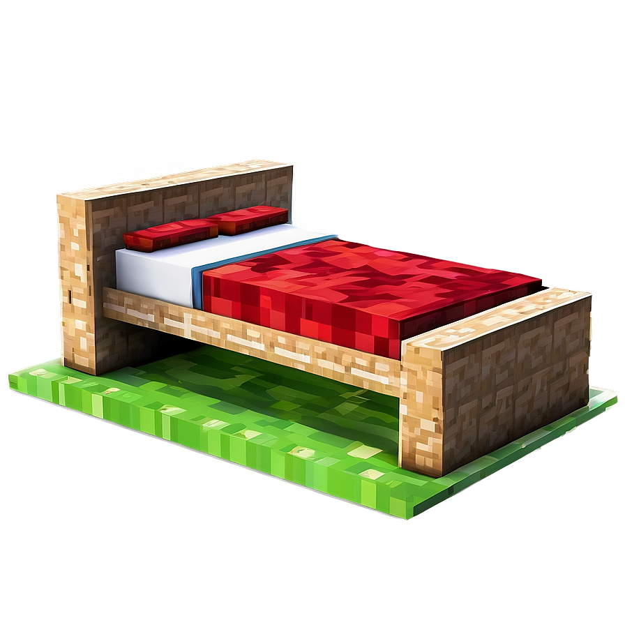 Minecraft Bed Crafting Png Wdx