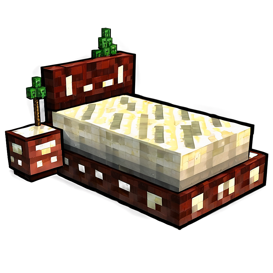 Minecraft Bed In Room Png 82