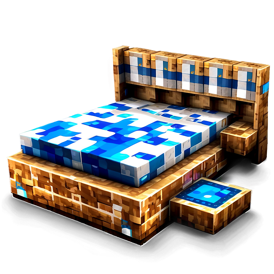 Minecraft Bed In Room Png Xcm63