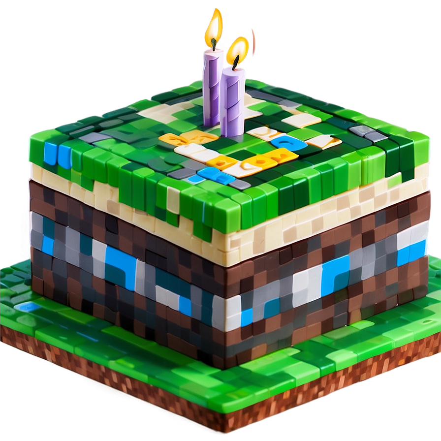 Minecraft Birthday Cake Png 67