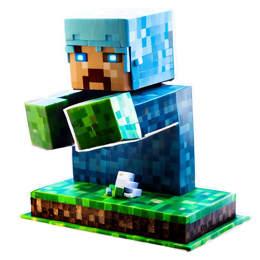 Minecraft Cake Edible Image Png Qmd