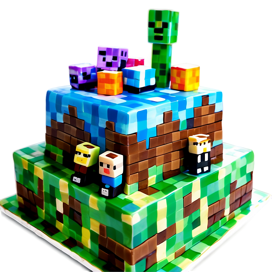 Minecraft Cake For Kids Png 06132024